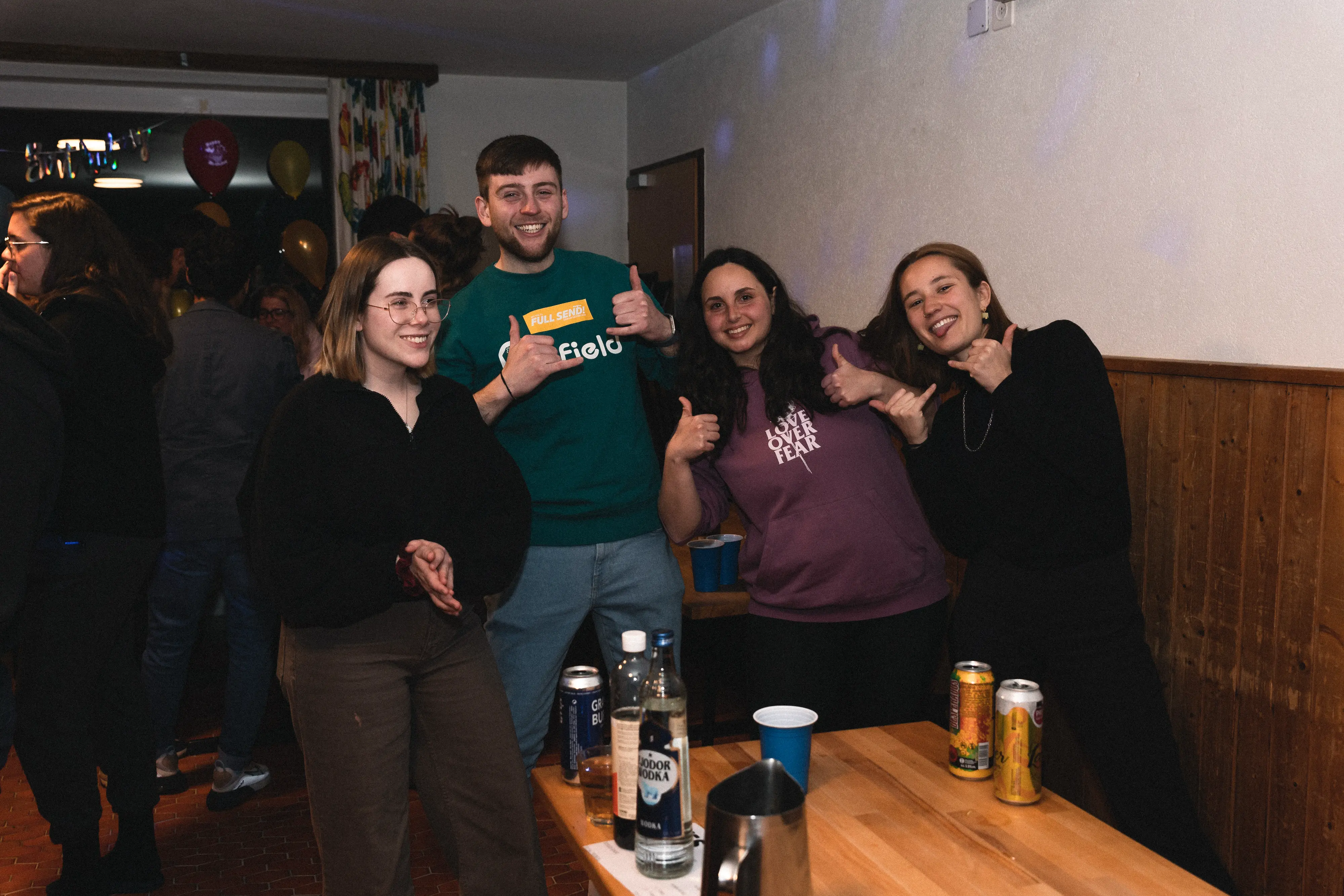 Spontaneous dance nights and chalet energy Chalet Party Night