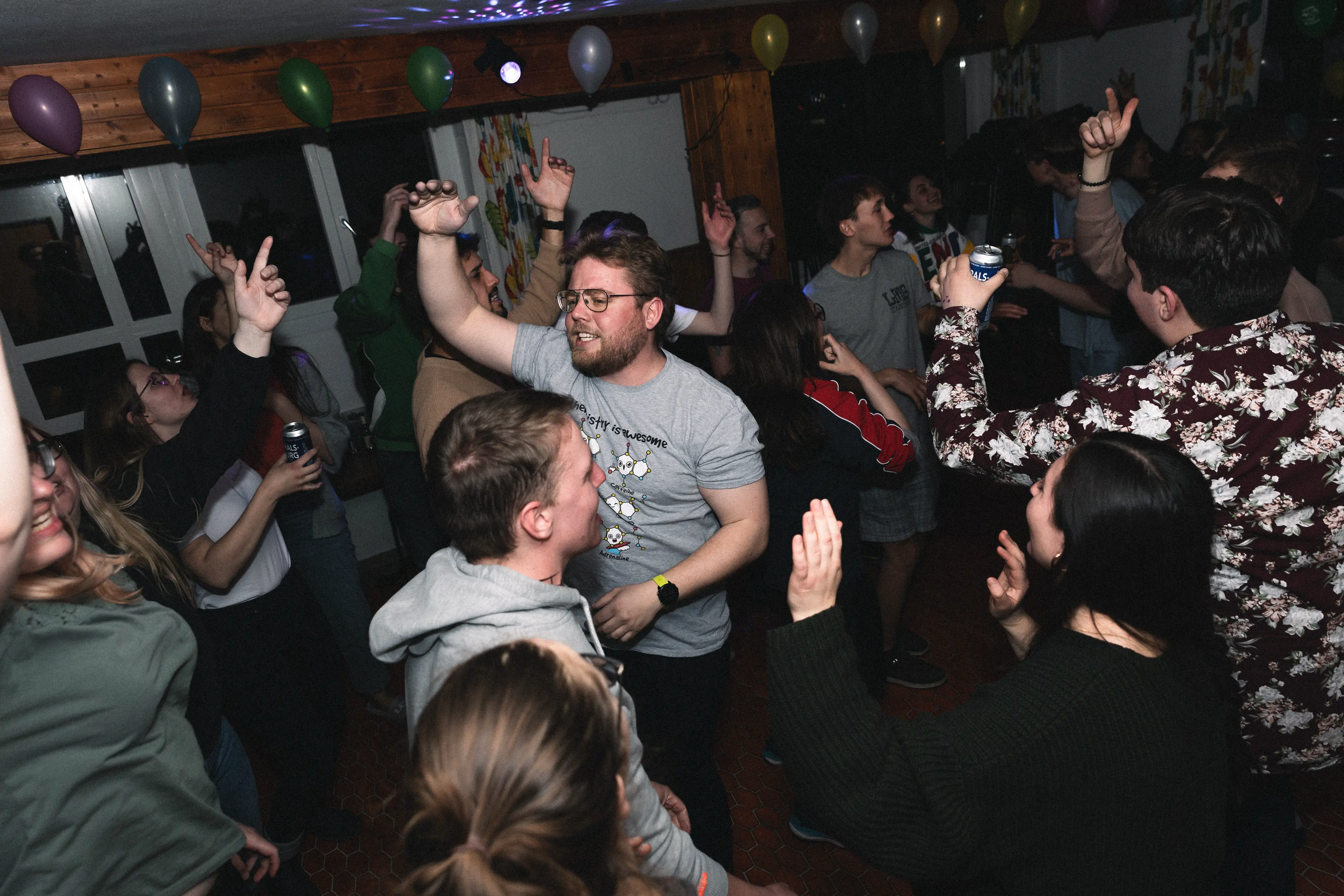 Chalet party celebrations and good times