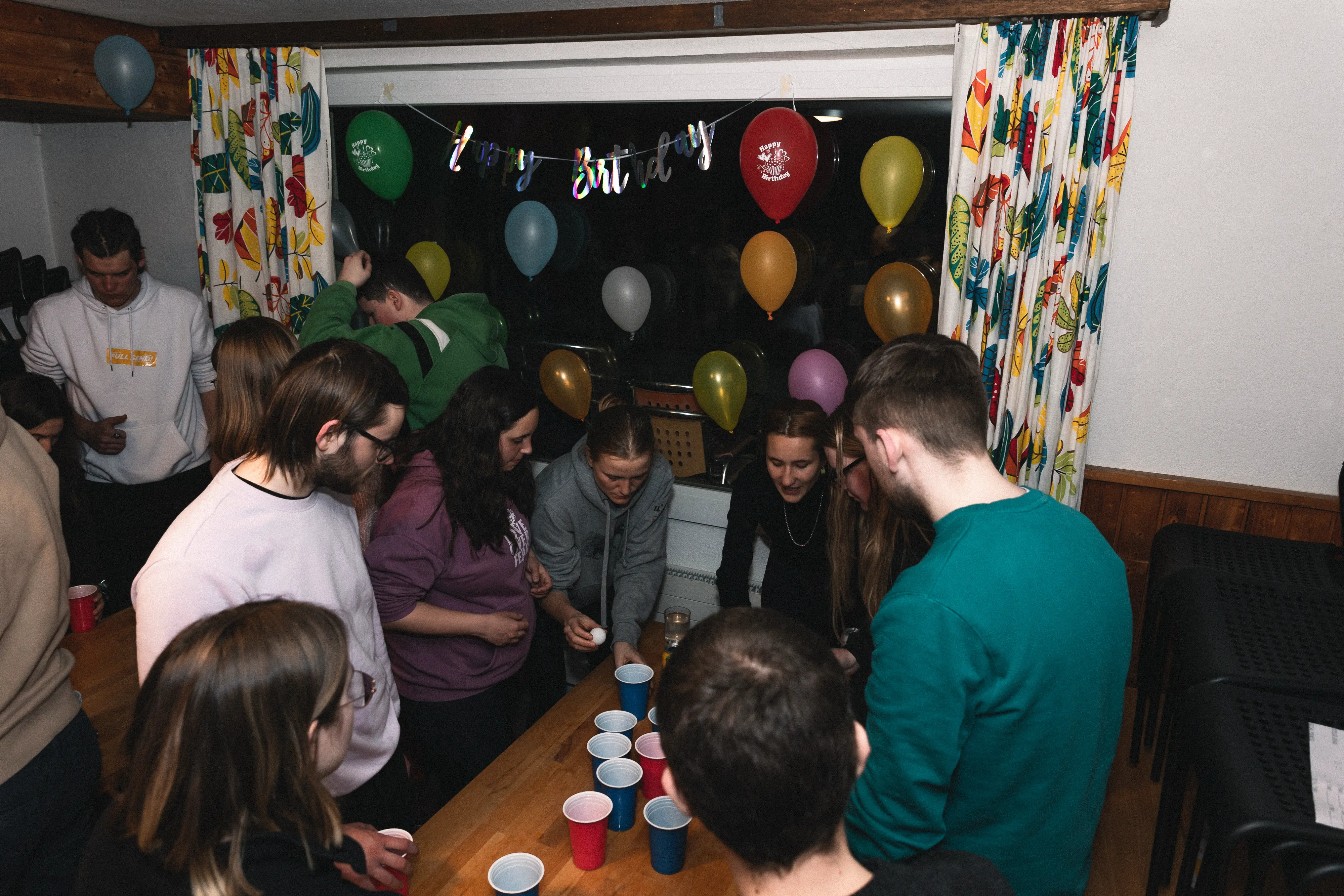 Partying was a Part of the evening